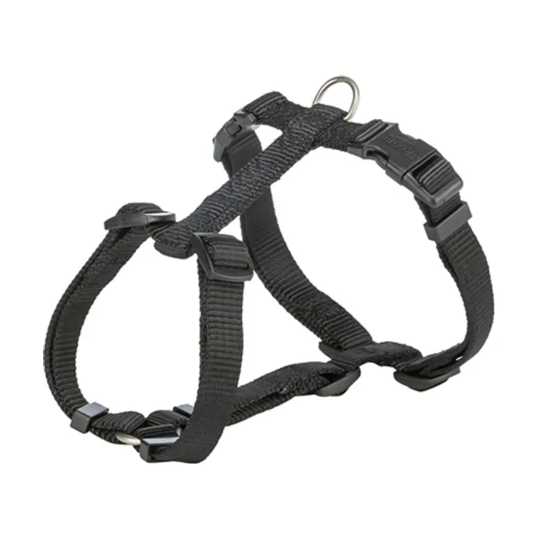 Trixie hondentuig Premium H-tuig, zwart, 42-60 x 1,5 cm
