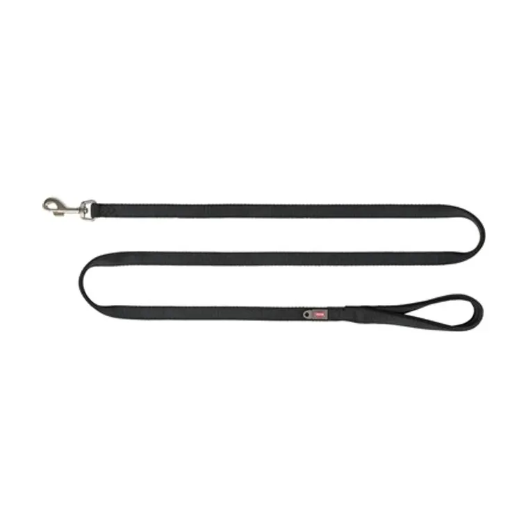 Trixie hondenriem Premium, zwart, 180 x 2 cm