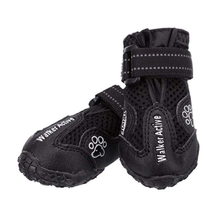 Trixie pootbescherming Walker Active, zwart, M-L 2-pack