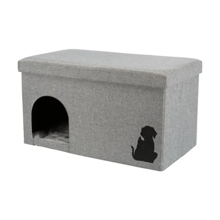 Trixie kattenhuis Kimy, grijs, 70 x 40 x 40 cm