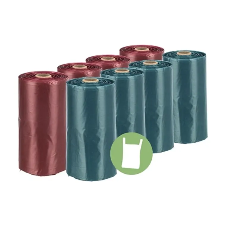 Trixie Poop Bags with handle assorted, 8 × 15-pack