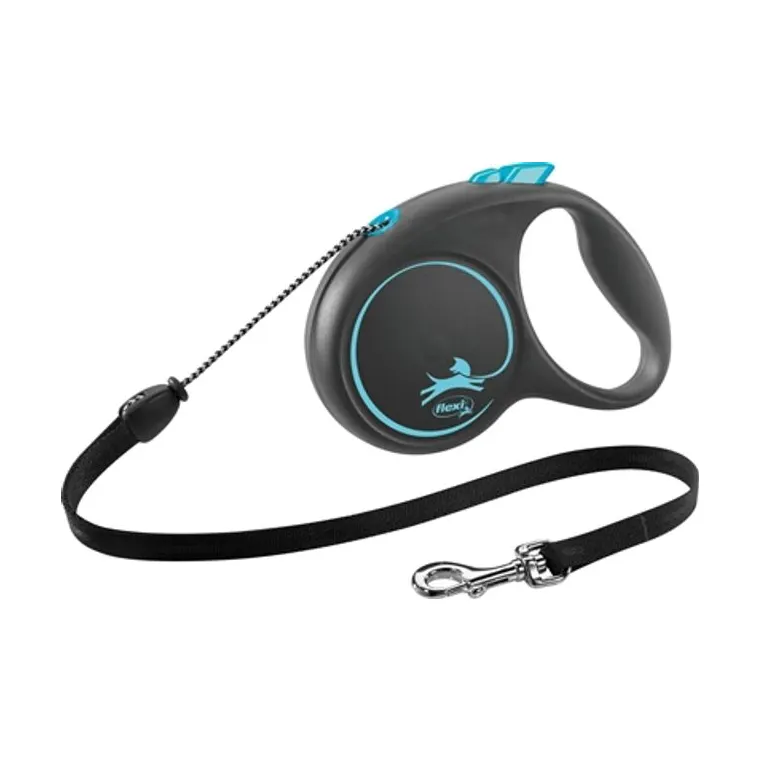 Flexi Black Design Cord blue M 5 m