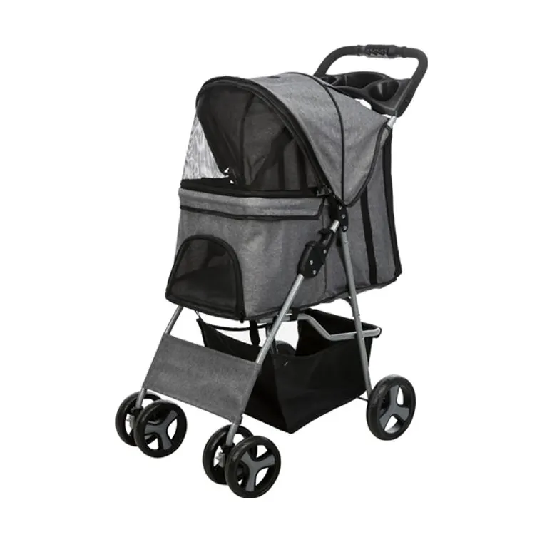 Trixie hondenbuggy, grijs, 47 x 80 x 100 cm tot 15 kg