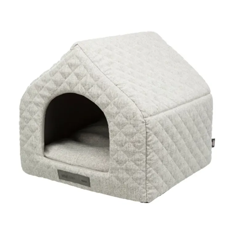 Trixie hondenmand huis Noah vitaal schuimrubber, lichtgrijs, 43 x 40 x 45 cm