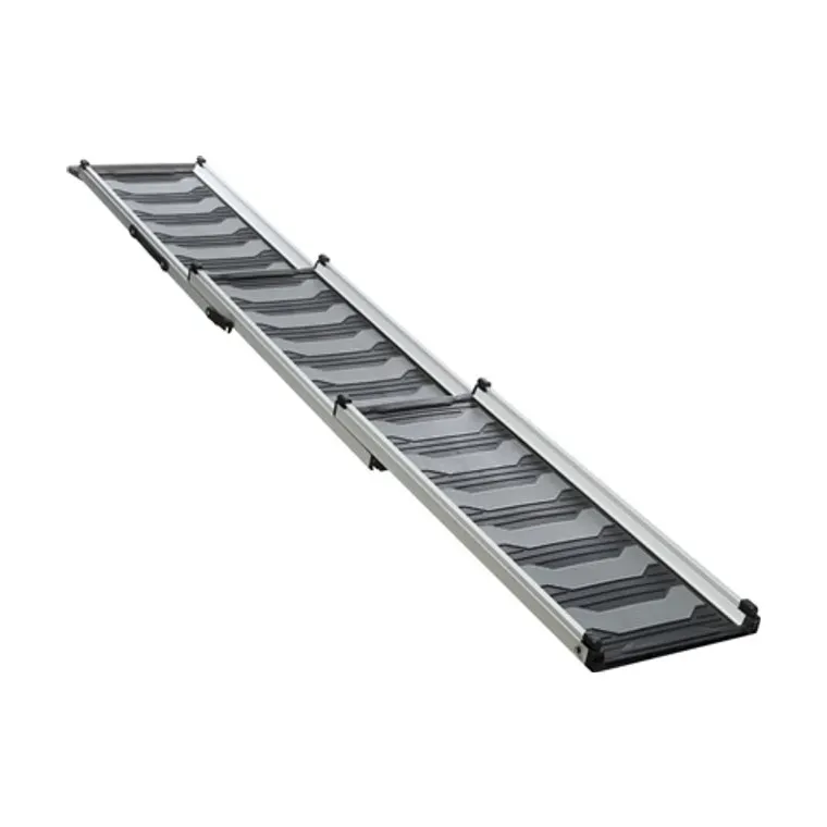 Trixie loopplank telescopisch tot 90 kg, zwart/grijs, 78-175 x 40 cm