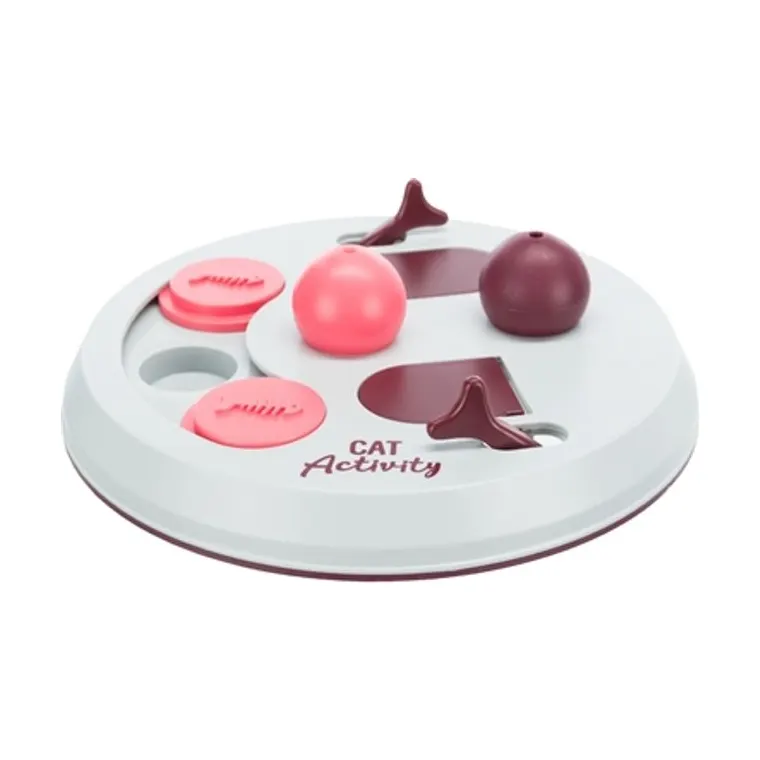 Trixie Cat Activity Flip Board bes/roze/lichtgrijs, 23 x 23 cm