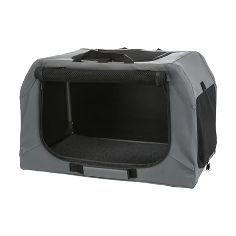 Trixie Soft Kennel Easy reisbench, grijs, 71 x 51 x 49 cm