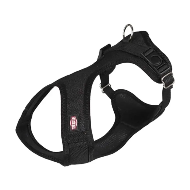 Trixie hondentuig Touring comfort zacht, zwart, 25-35 x 1,5 cm