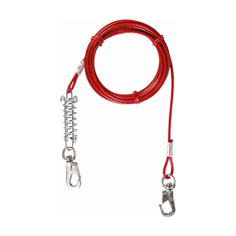 Trixie aanleglijn, rood, 5 m