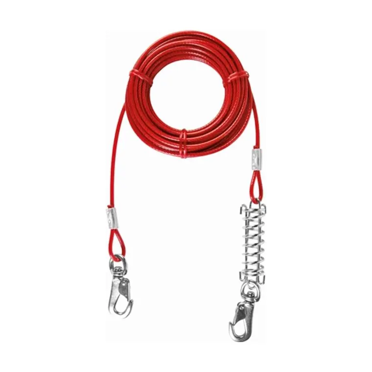Trixie aanleglijn, rood, 8 m