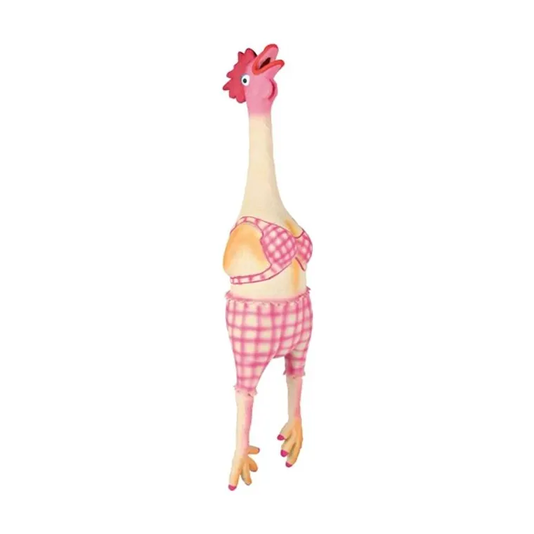 Trixie kip in bikini met dierengeluid latex/polyestervlies, 48 cm