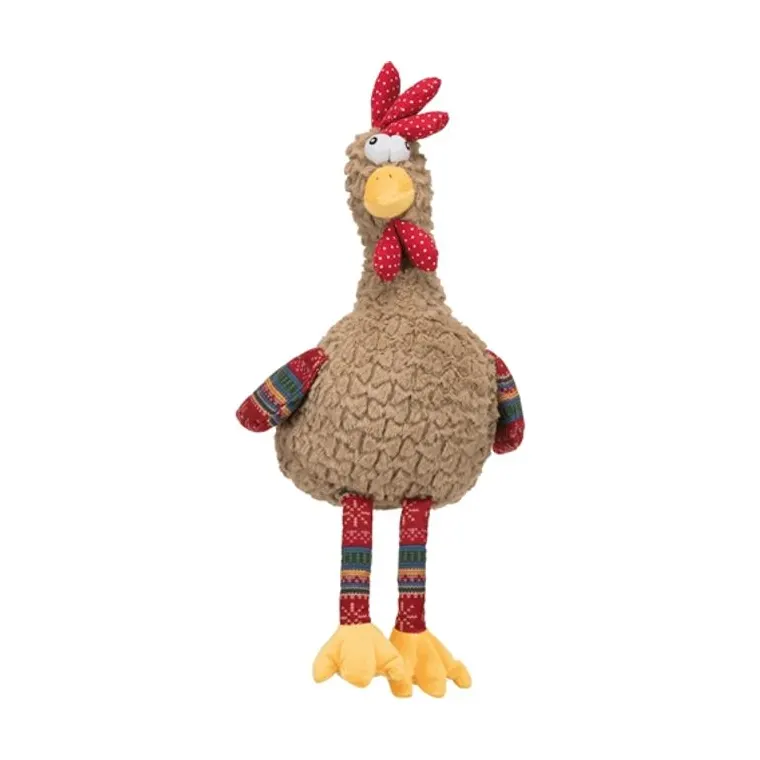 Trixie pluche haan met dierengeluid, 60 cm