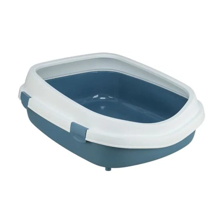 Trixie kattenbak Primo met rand, blauw/wit, XXL 71 x 56 x 25 cm