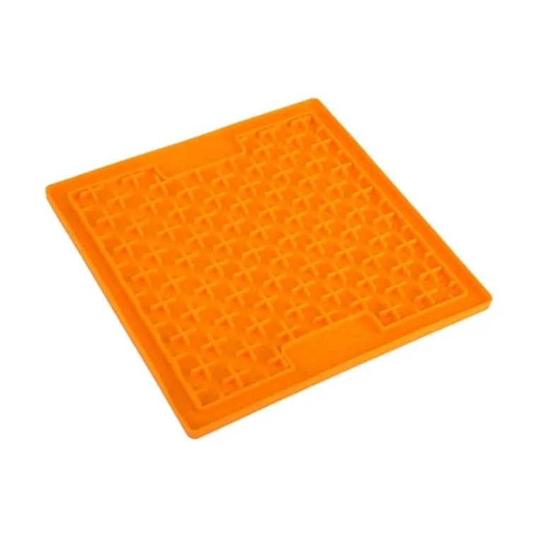 LickiMat Buddy, oranje, 20 x 20 cm