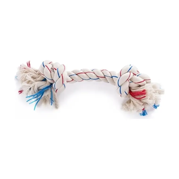 Martin Rope Toy Tricolor 2 buttons, 16 cm