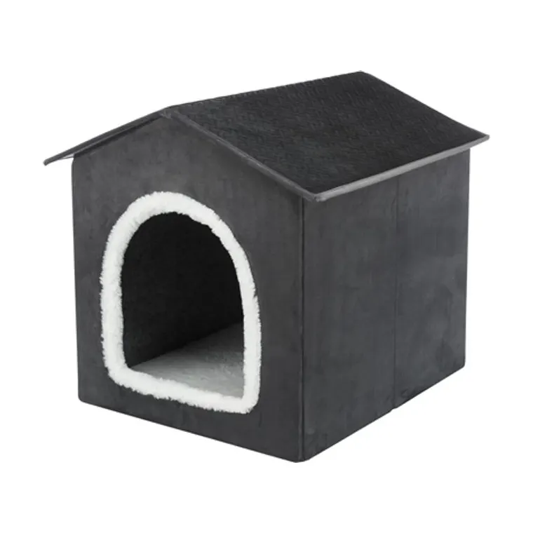Trixie hondenmand/kattenmand huis Livia, grijs/wit, 50 x 50 x 54 cm