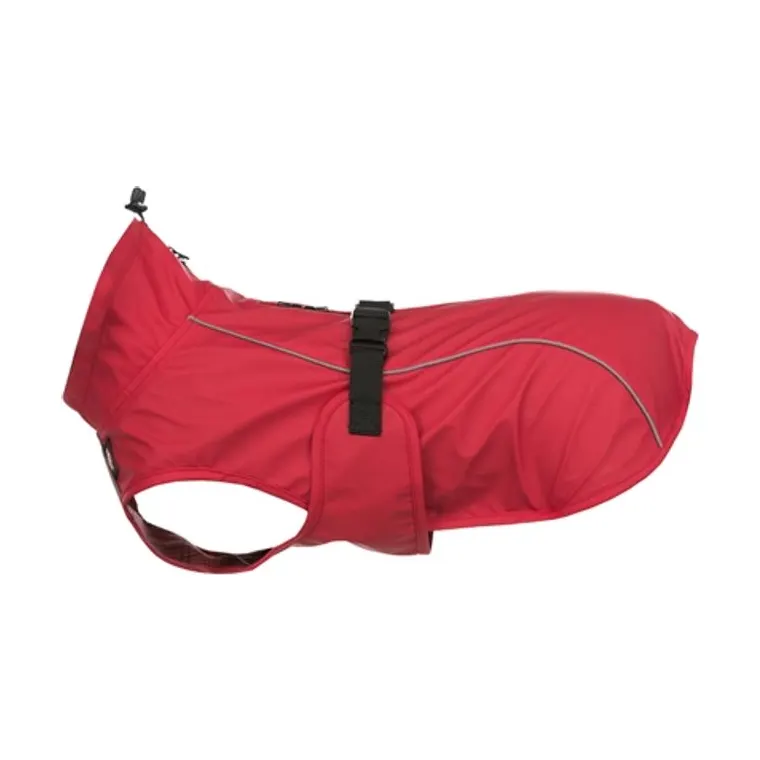 Trixie regenjas hond Vimy, rood, rug 45 cm buik 44-56 cm