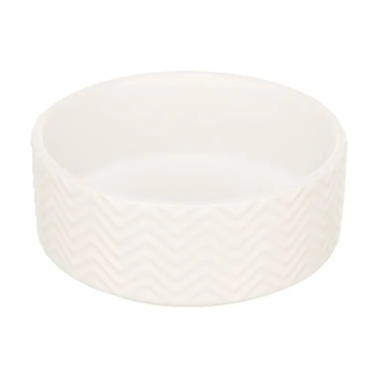 Trixie Food Bowl Ceramic white, 13 cm 400ML
