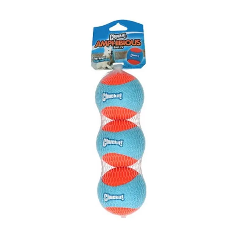 Chuckit Amphibious bal, 6,5 x 6,5 x 6,5 cm 3-pack