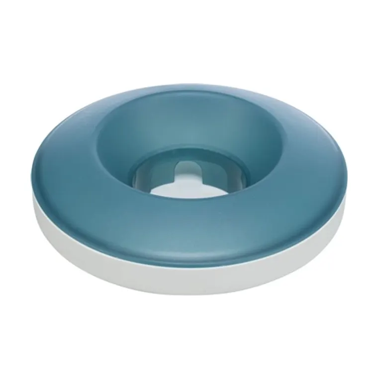 Trixie slowfeeder Rocking Bowl kunststof/TPR, grijs/blauw, 23 x 23 cm 500 ml