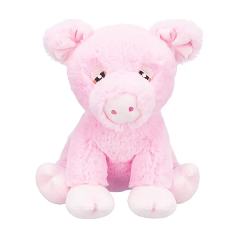 Trixie Be Eco varkentje Edison pluche gerecycled, roze, 24 cm