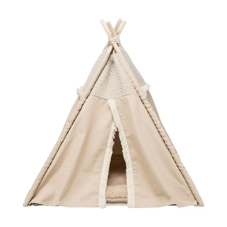 Trixie kattenmand tipi Boho, beige, 55 x 55 x 65 cm