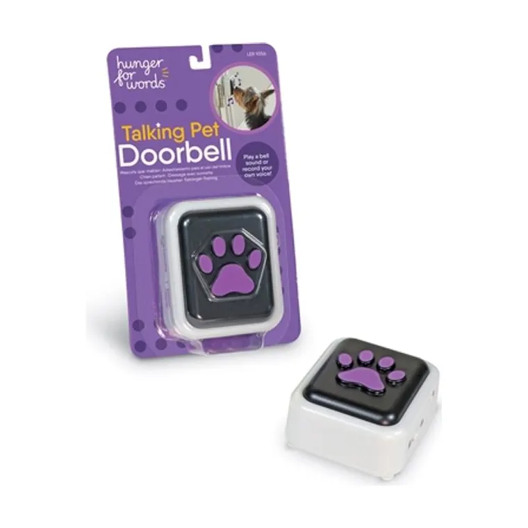 Hunger for Words Talking Pet Doorbell, 10,2 x 19,1 x 4,1 cm