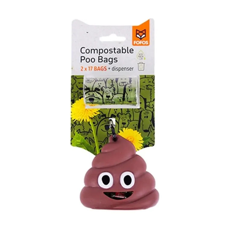 Fofos Poop Bag Holder Drol 34 Bags