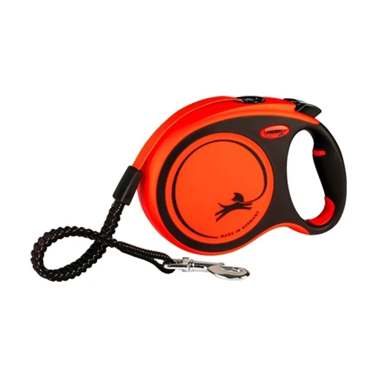 Flexi rolriem Xtreme Tape, zwart/oranje, L 8 m