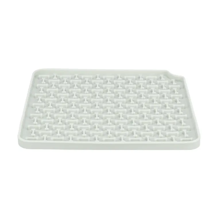 Trixie Lick'n'snack mat siliconen, lichtgrijs, 20 x 20 cm