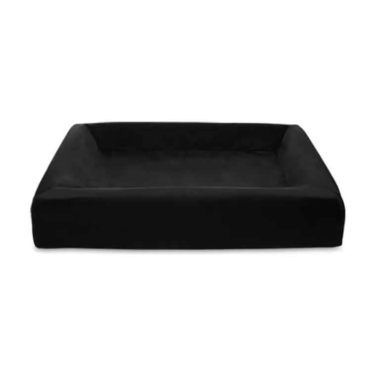 Bia Bed Royal fluweel hoes hondenmand, zwart, BIA-4 85 x 70 x 15 cm