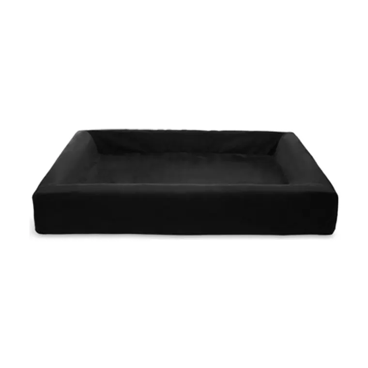 Bia Bed Royal fluweel hoes hondenmand, zwart, BIA-6 100 x 80 x 15 cm