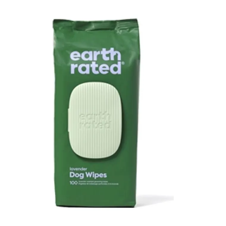 Earth Rated Dog Wipes Lavender, 100-pack