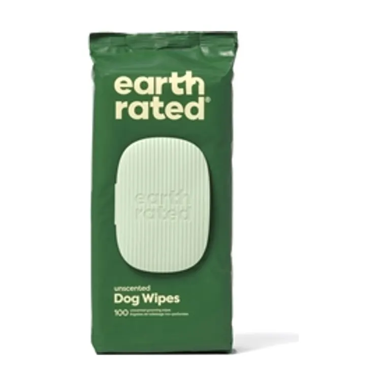 Earth Rated Dog Wipes odourless, 100-pack