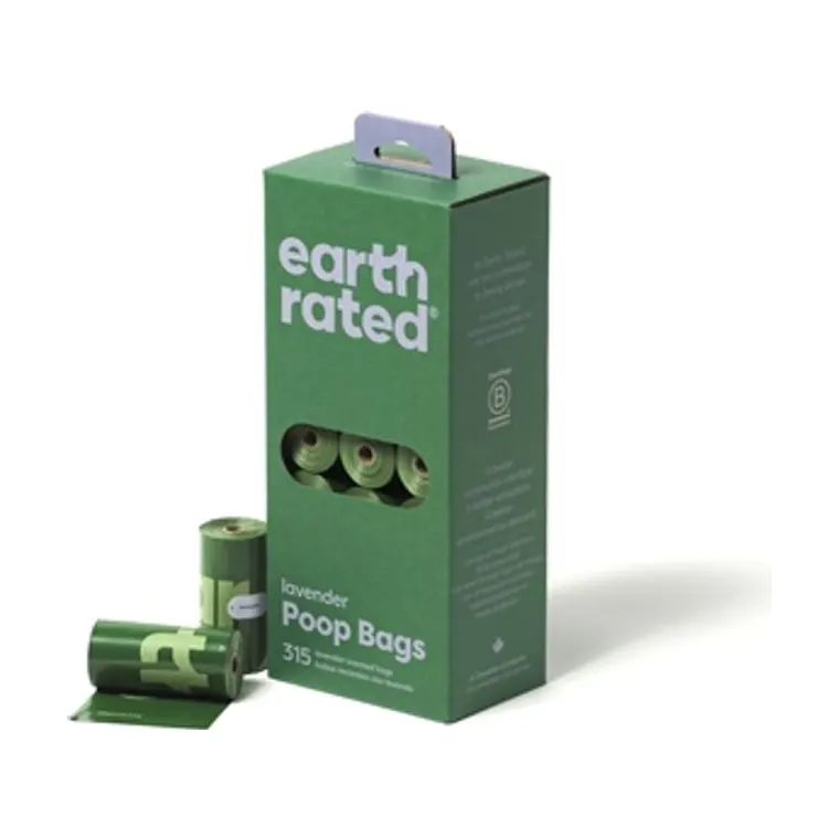 Earth Rated poepzakjes lavendel gerecycled, 21 x 15-pack