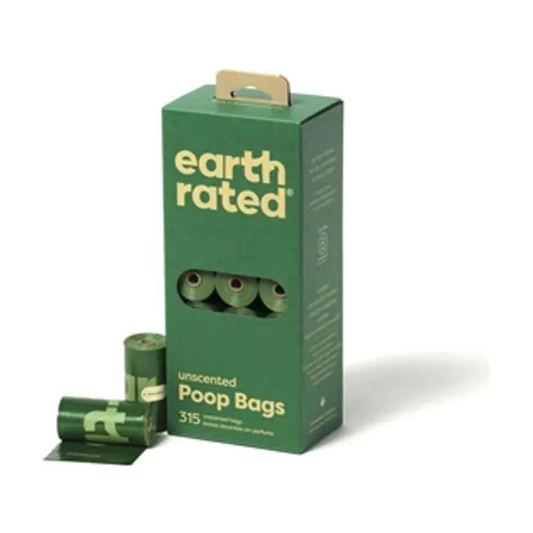 Earth Rated poepzakjes geurloos gerecycled, 21 x 15-pack