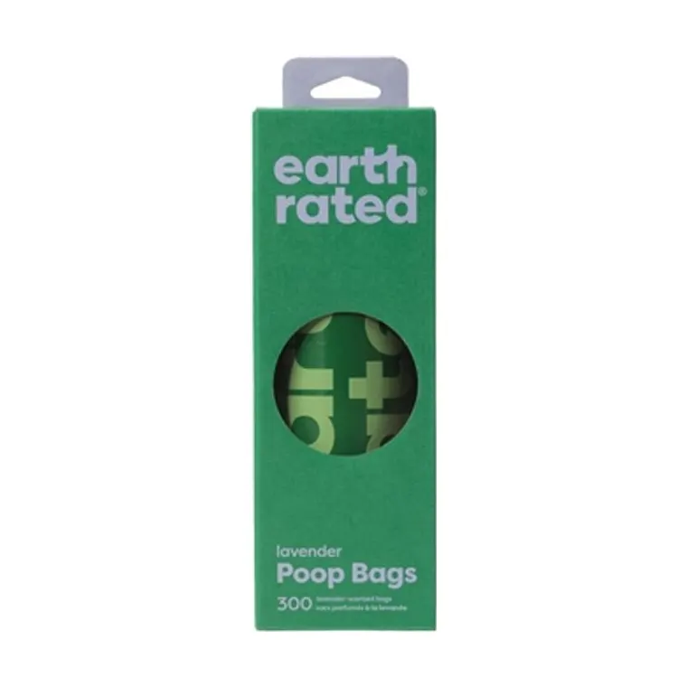 Earth Rated poepzakjes lavendel gerecycled, 300-pack