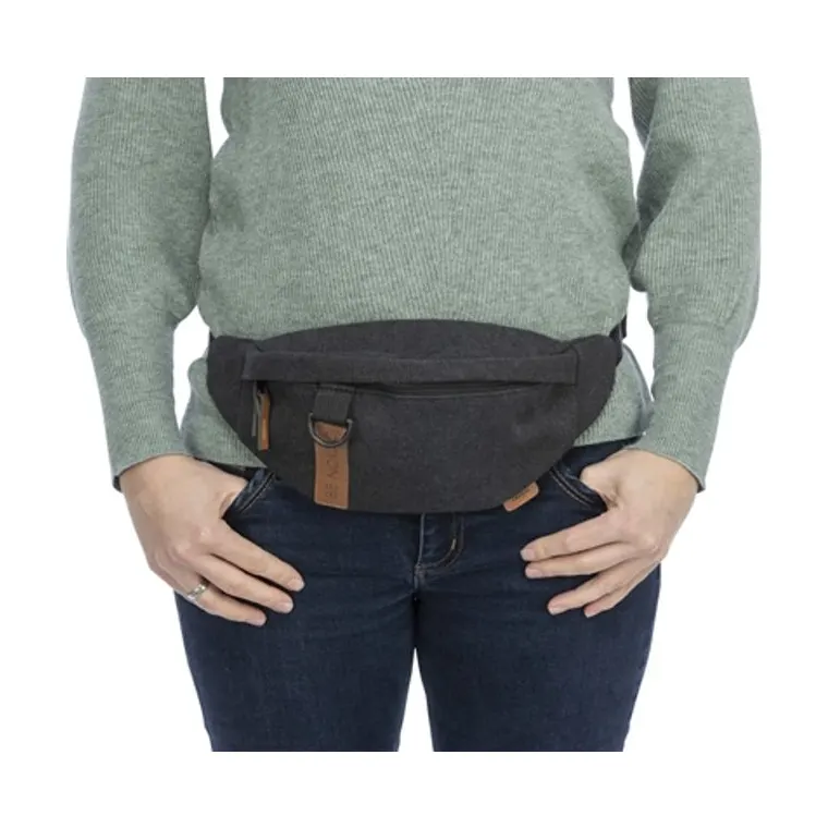 Trixie Be Nordic heuptas, zwart, 24 x 8 x 11 cm riem 50-165 cm