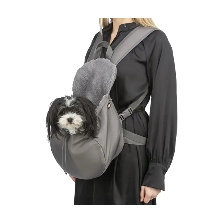 Trixie Belly Carrier Bag Molly grey Cm, 25 × 17 × 38