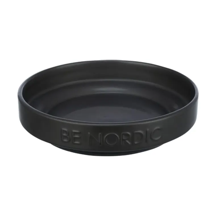 Trixie Be Nordic voerbak kat keramiek/rubber, zwart, 16 cm