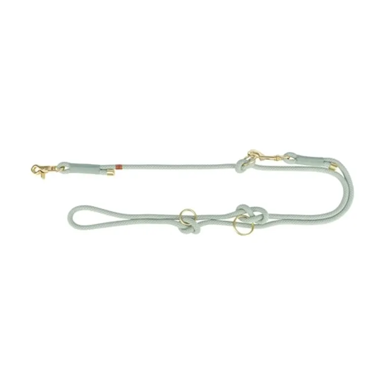 Trixie Soft Rope hondenriem verstelbaar, saliegroen/mint, 200 x 1 cm