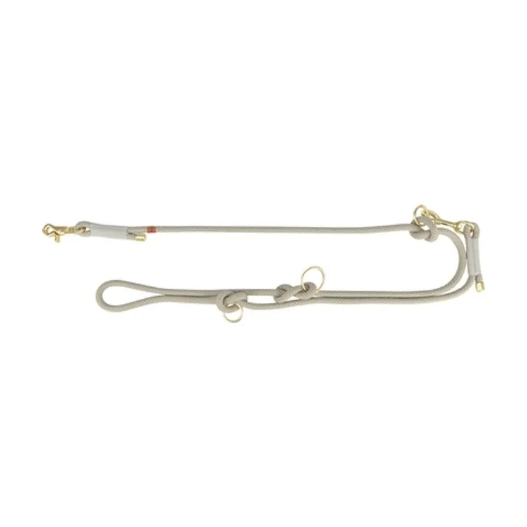 Trixie Soft Rope hondenriem verstelbaar, grijs/lichtgrijs, 200 x 1 cm