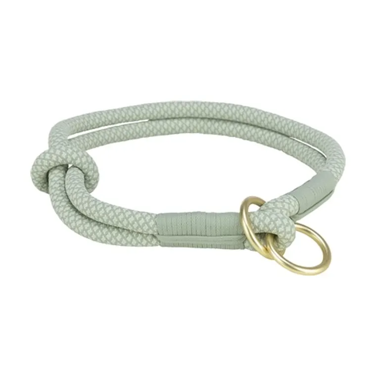 Trixie hondenhalsband zacht halfslip, saliegroen/mint, 45 x 1 cm