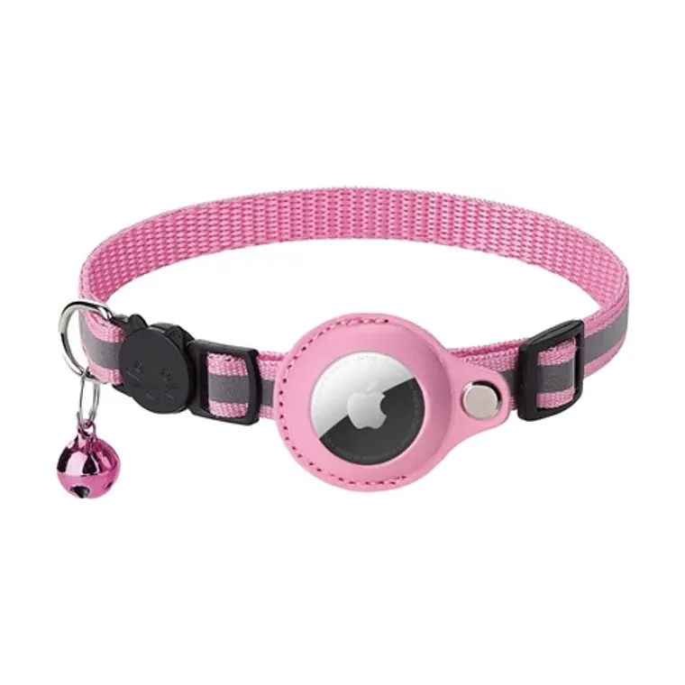 Croci - Collar Tag Holder pink, 19–26 × 1.5 cm