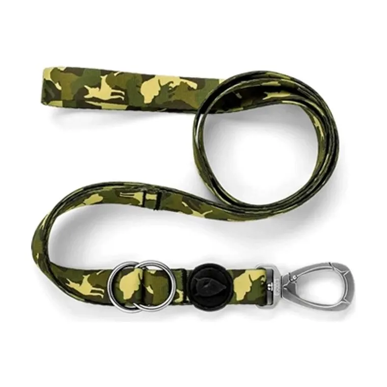 Morso hondenriem verstelbaar gerecycled Full Metal Dog, bruin, 75-230 x 1,5 cm 1-4 kg