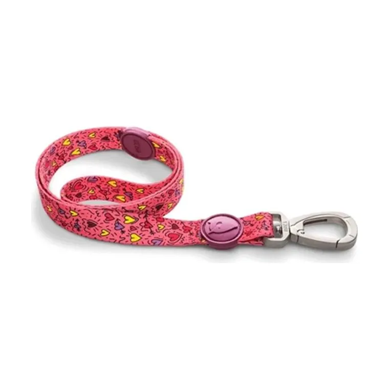 Morso hondenriem gerecycled Pink Think, roze, 120 x 1,5 cm 6-20 kg