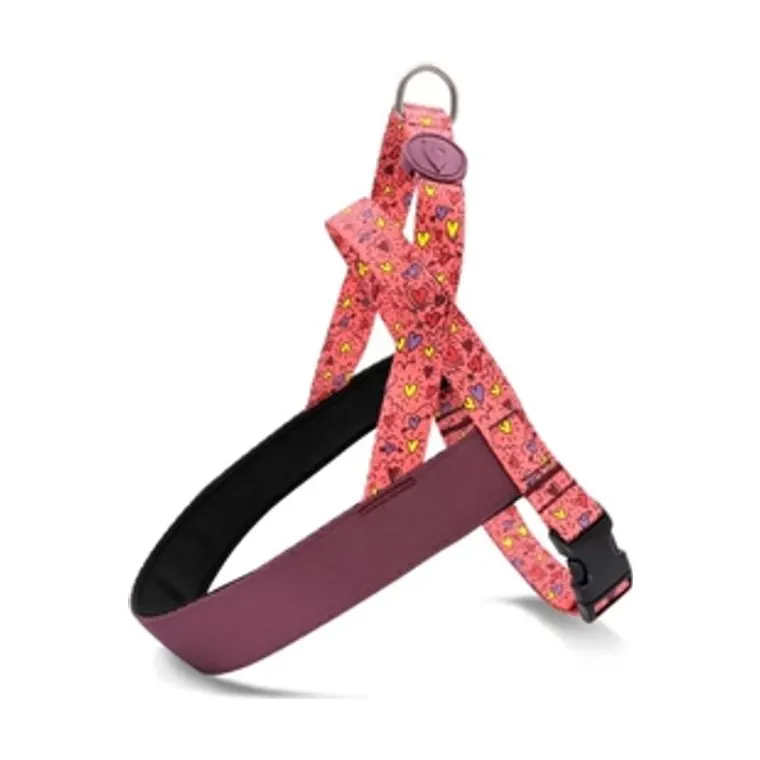 Morso Norwegian hondentuig gerecycled Pink Think, roze, 41-56 x 38 cm