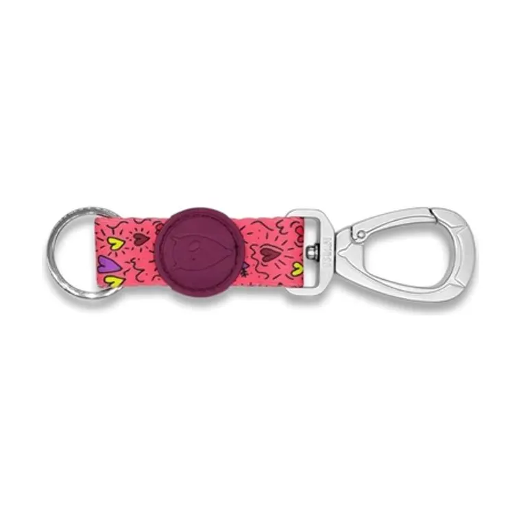 Morso Key Cord sleutelhanger gerecycled Pink Think, roze, L