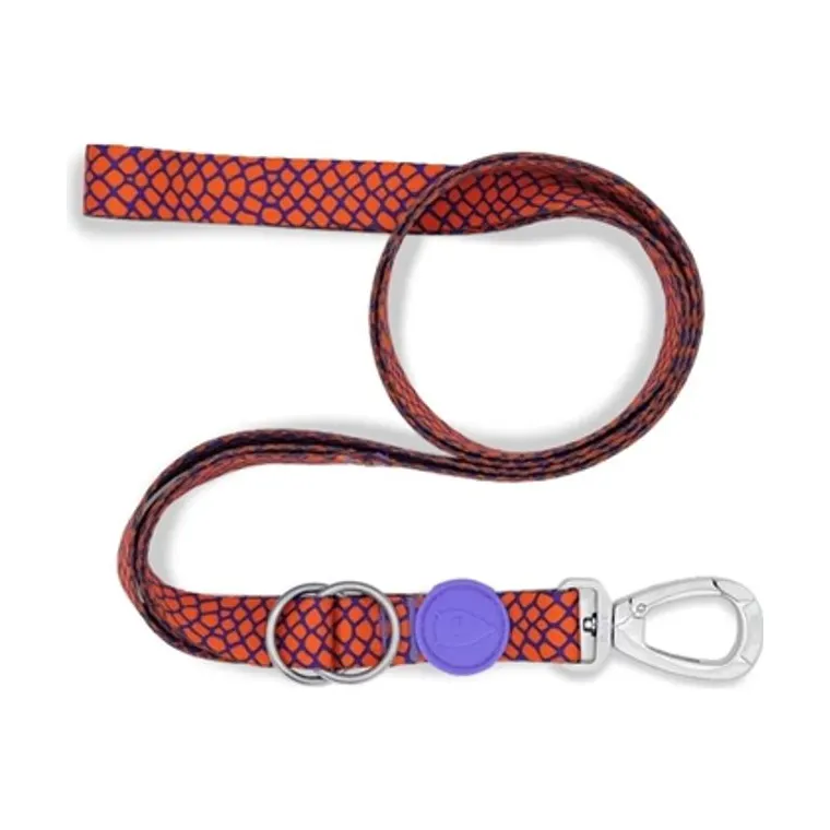 Morso hondenriem verstelbaar gerecycled Urban Lizard, rood, 75-230 x 1,5 cm 1-4 kg
