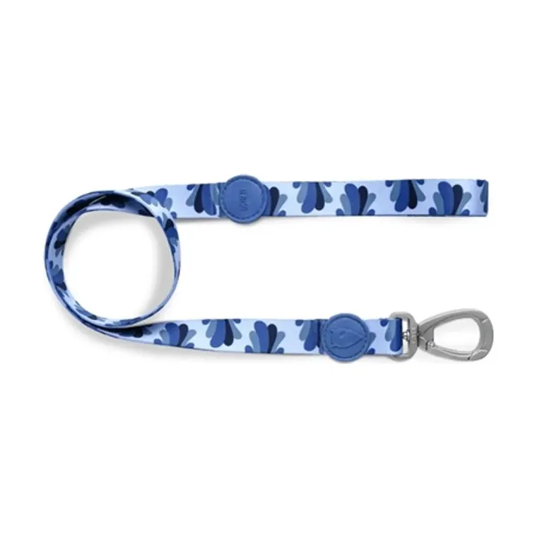 Morso hondenriem gerecycled Splash, blauw, 120 x 1,5 cm tot 6 kg
